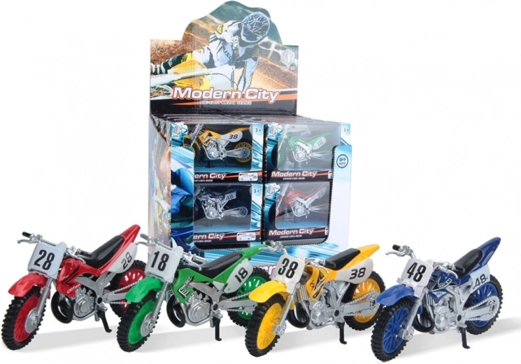 Moto de course en métal 11,5 × 4,5 × 7,5 cm