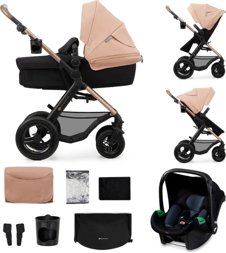 Poussette combinée Kinderkraft Moov 2 Air 3en1 moonlight grey