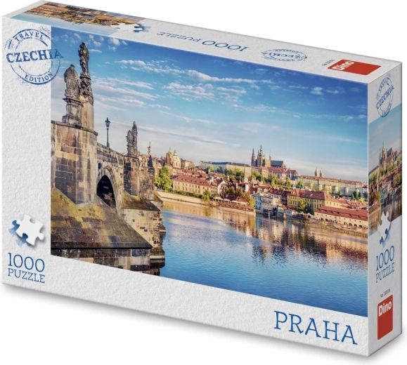 Puzzle Dino édition touristique Tchéquie : Hradčany en été, 1000 pièces