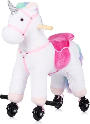 Licorne en peluche sur roulettes Chipolino
