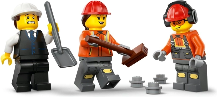 Minifigurines et accessoires de chantier