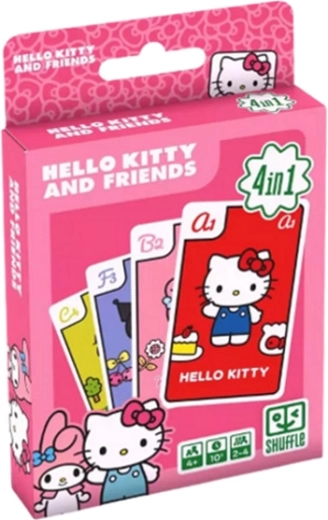 Jeu de cartes Shuffle Hello Kitty 4 en 1