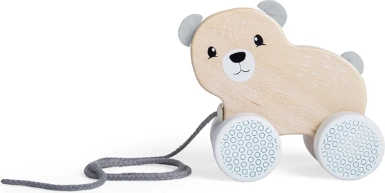 Ourson en bois à tirer BIGJIGS TOYS