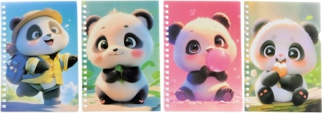 Carnet Panda avec stylo bille