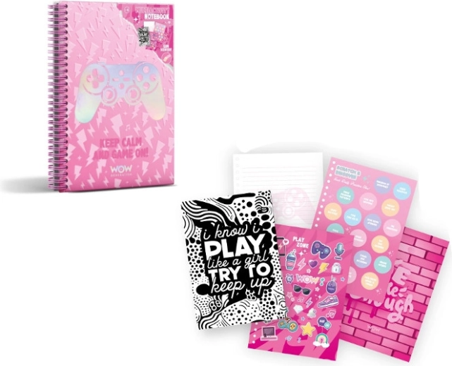 Carnet parfumé A5 WOW Generation Valentina avec autocollants