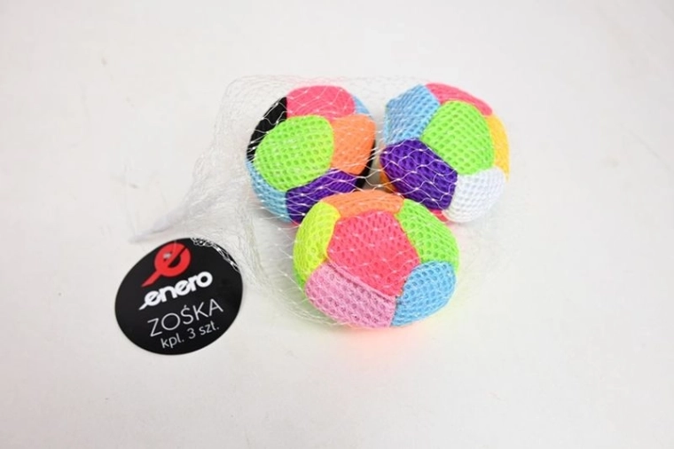 Enero zoška (footbag) – set coloré de 3 pièces
