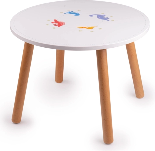 Table pour enfants en bois Tidlo – dinosaures