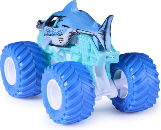 Carrosserie métallique au motif Megalodon