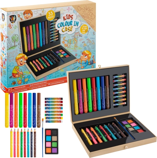 Grafix grande mallette de coloriage, 33 pièces