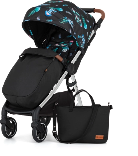 Petite&Mars poussette sport Royal3 silver Limited 100 Jellyfish