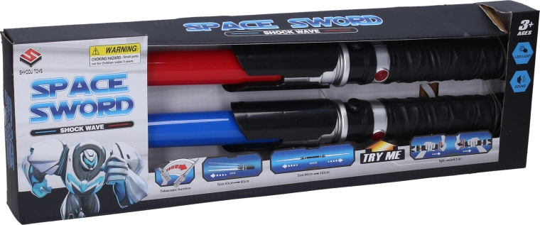 Sabre lumineux télescopique avec effets lumineux et sonores