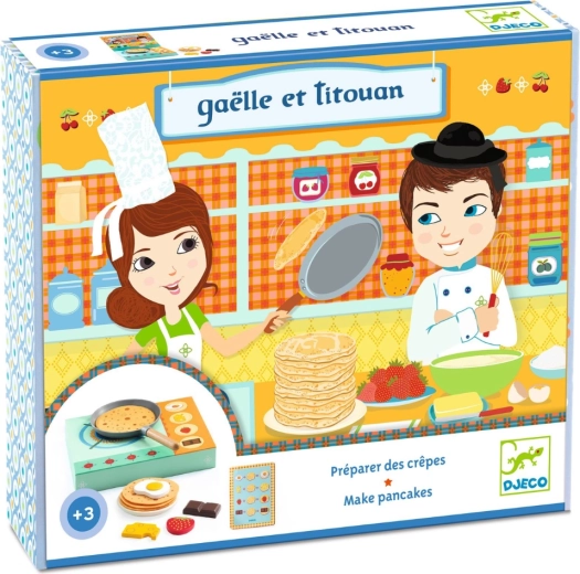 Djeco crêpes avec Gaëlle et Titouan