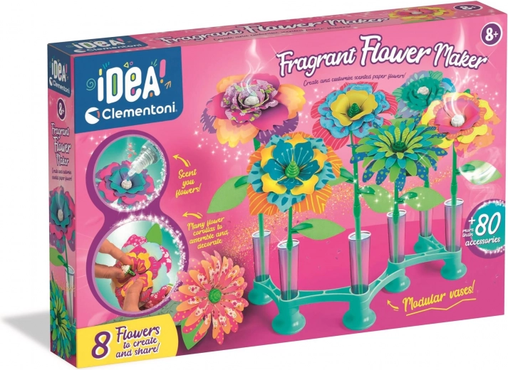 Clementoni laboratoire des fleurs – kit créatif pour fabriquer des fleurs et des bouquets