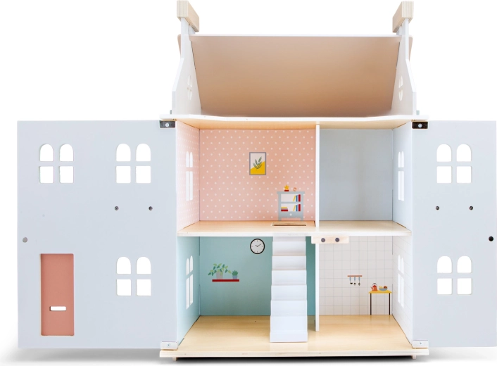 Une maison ouvrante avec plusieurs pièces