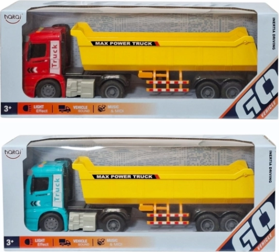 Camion-benne pliable pour enfants avec lumière et son - 1 pièce