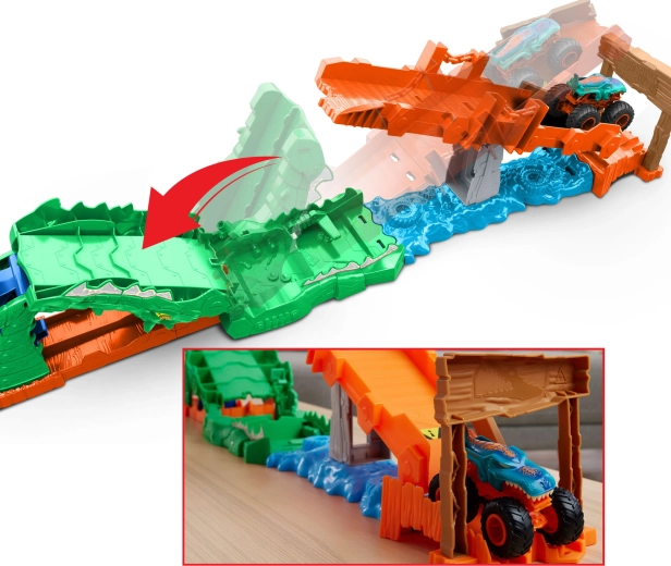 Pont à bascule et obstacles de cascade