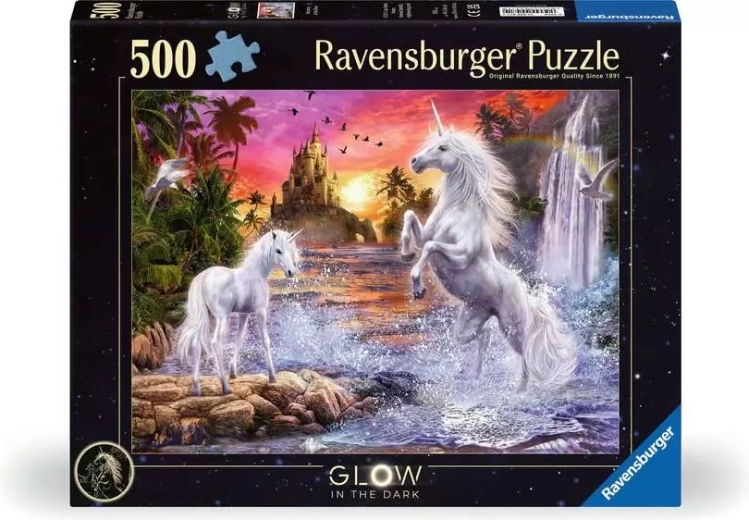 Puzzle lumineux Ravensburger Licornes au bord de la rivière 500 pièces