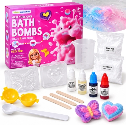 Kit créatif pour fabriquer des bombes de bain effervescentes