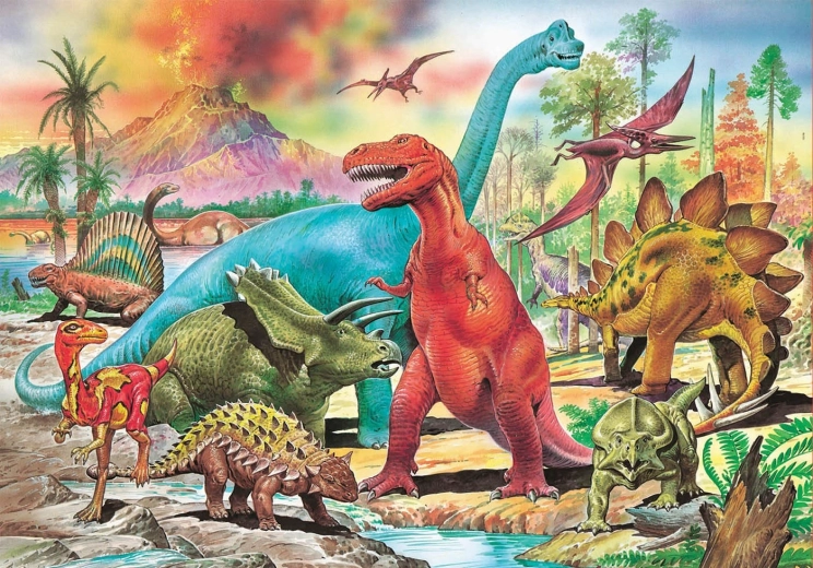 Puzzle dinosaures 100 pièces