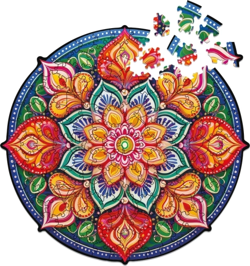 Mandala circulaire de 24 cm de diamètre