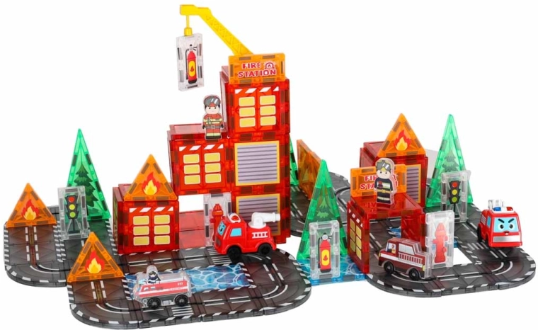 Caserne de pompiers pour construire et jouer