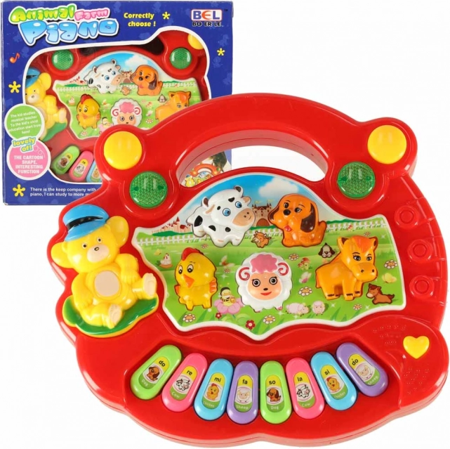 Piano interactif pour enfants avec sons d'animaux de la ferme
