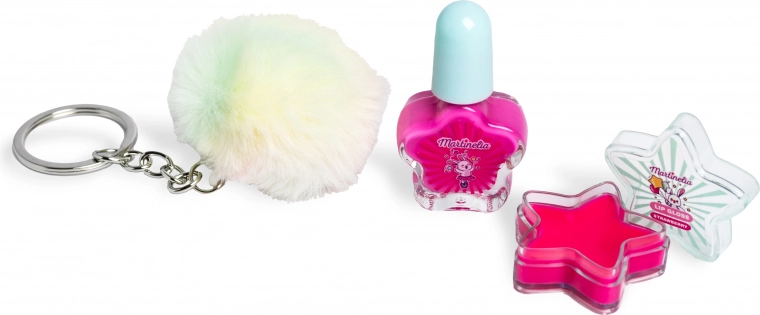 Set vernis à ongles et gloss à lèvres avec porte-clés Martinelia Circus