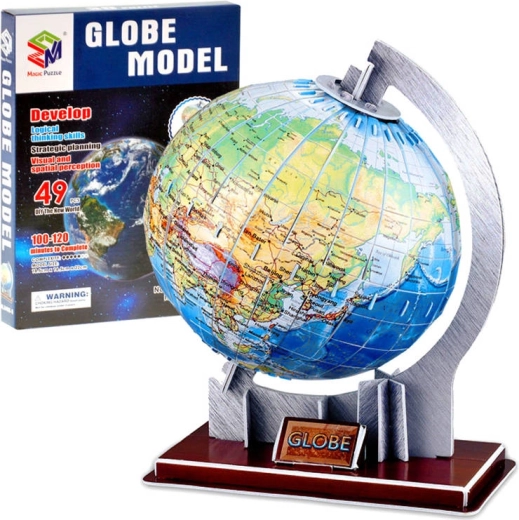 Puzzle 3D globe 49 pièces