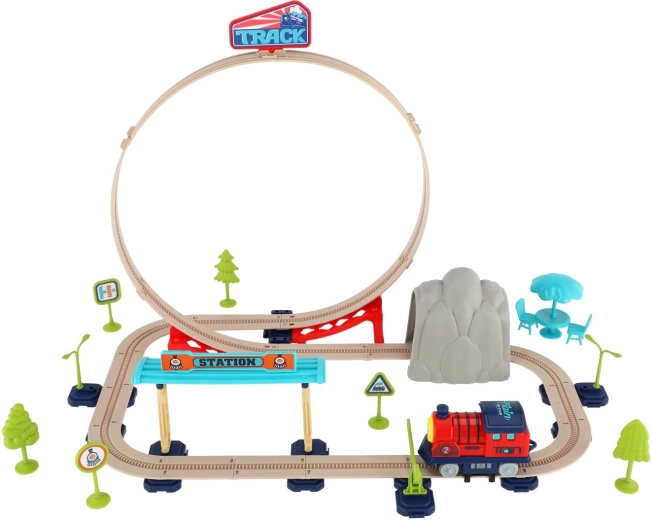 Circuit avec pont et gare