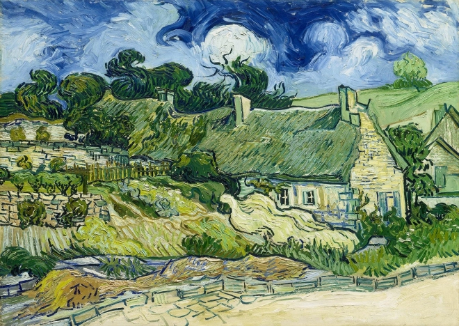 Profitez du puzzle Vincent van Gogh : Chaumières à Cordeville 1000 pièces