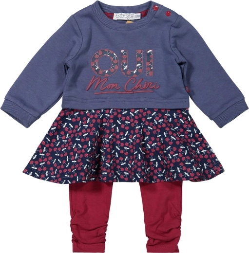 Ensemble fille Dirkje robe et legging bleu (taille 62)