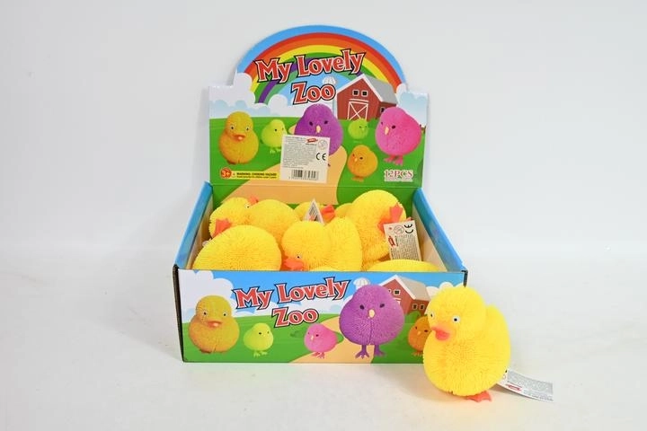 Canard lumineux à presser – jouet antistress (12 pcs en présentoir)