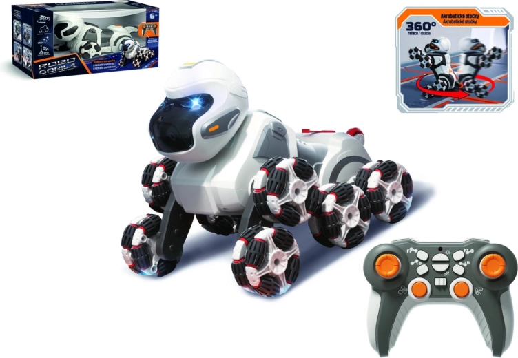 Gorille robot RC avec vapeur 24 cm, 2,4 GHz, lumière et son - 1 pièce