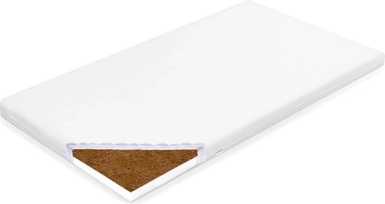 Matelas pour berceau NEW BABY Standard 90 × 40 × 7 cm coco–mousse
