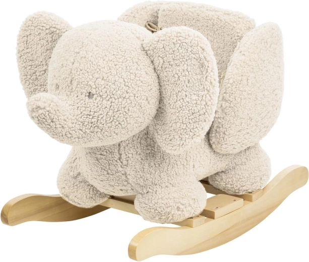 Nattou bascule Teddy éléphant en peluche écru