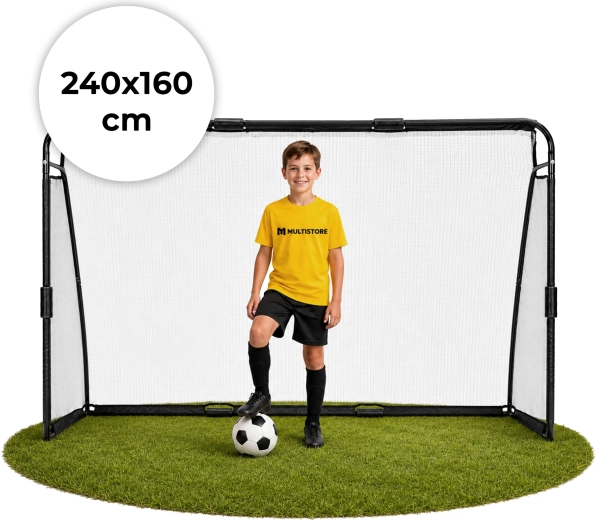 But de football avec filet Movepro 240 × 160 × 80 cm