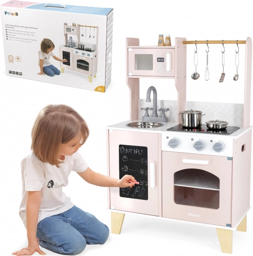 cuisine pour enfants en bois avec LED et sons + accessoires VIGA PolarB