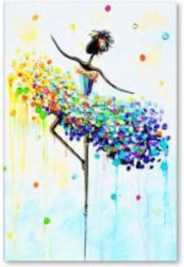 Peinture diamant balerine en couleur 30 × 40 cm