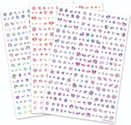Motifs colorés scintillants