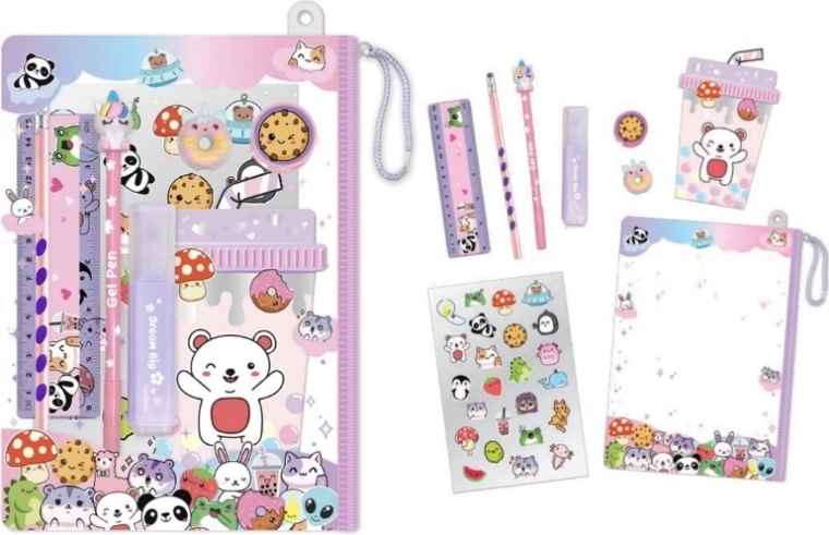 Bloc-notes Hot Focus avec accessoires dans un sachet – animaux