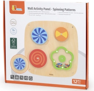 Jeu mural en bois à anneaux