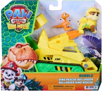Pat' Patrouille : Dino Rescue – bulldozer de Ruben avec figurines