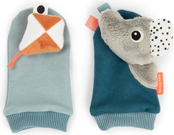 Chaussettes hochet Done by Deer Playground bleues