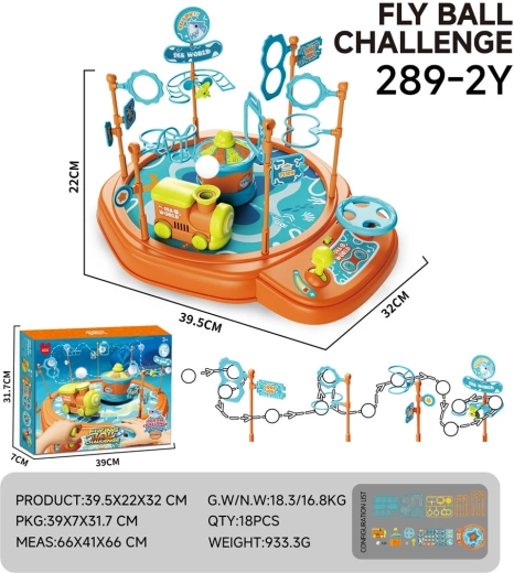 Jeu d’adresse pour enfants Bille volante locomotive