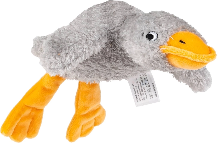 Oie en peluche sensorielle Balibazoo grise 23 cm