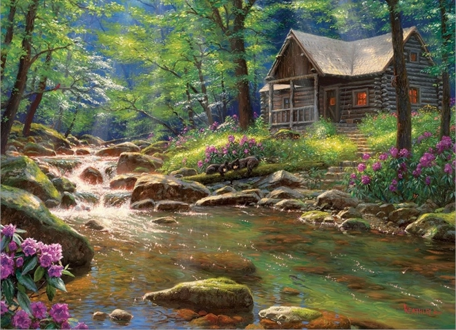 Puzzle COBBLE HILL Chalet de pêche 1000 pièces
