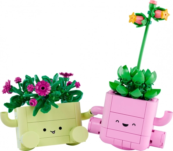 Pots basculants aux visages adorables