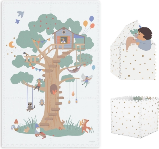 Tapis de jeu et maisonnette Play&Go EEVAA Tiloo Treehouse