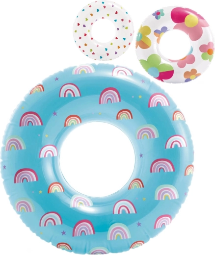 Bouée gonflable transparente Intex avec imprimé, 81 cm - 1 pièce