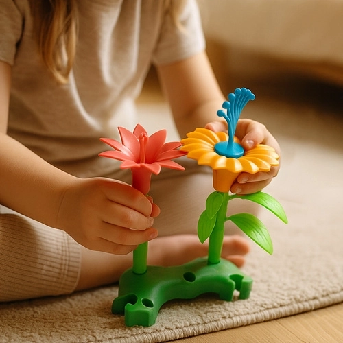 Création de compositions florales 3D